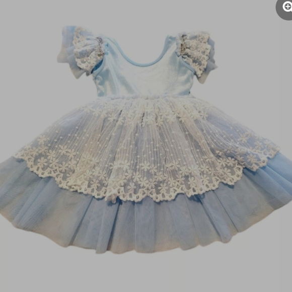 Only little once sugar plum fairy dress nutcracker 6 7 tutu dress gown leotard - Picture 2 of 9